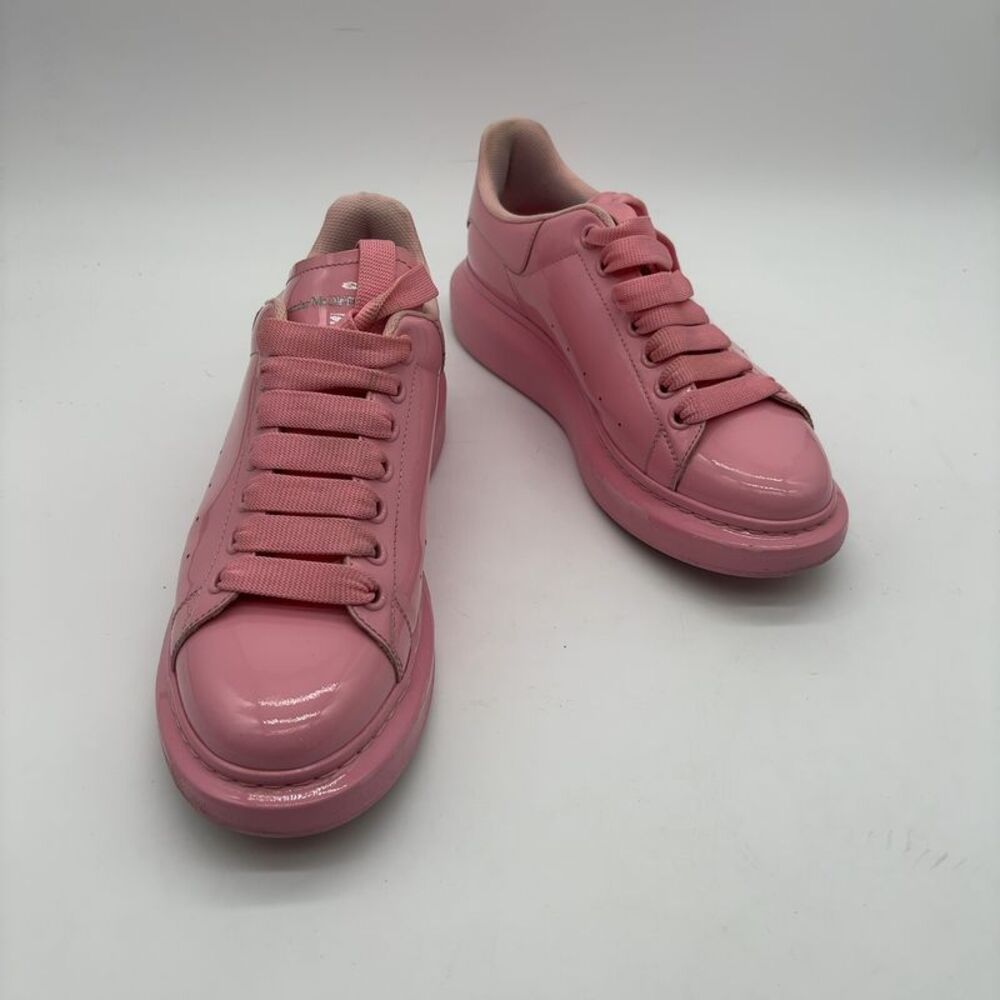 Alexander McQueen Patent Leather Platform Sneakers